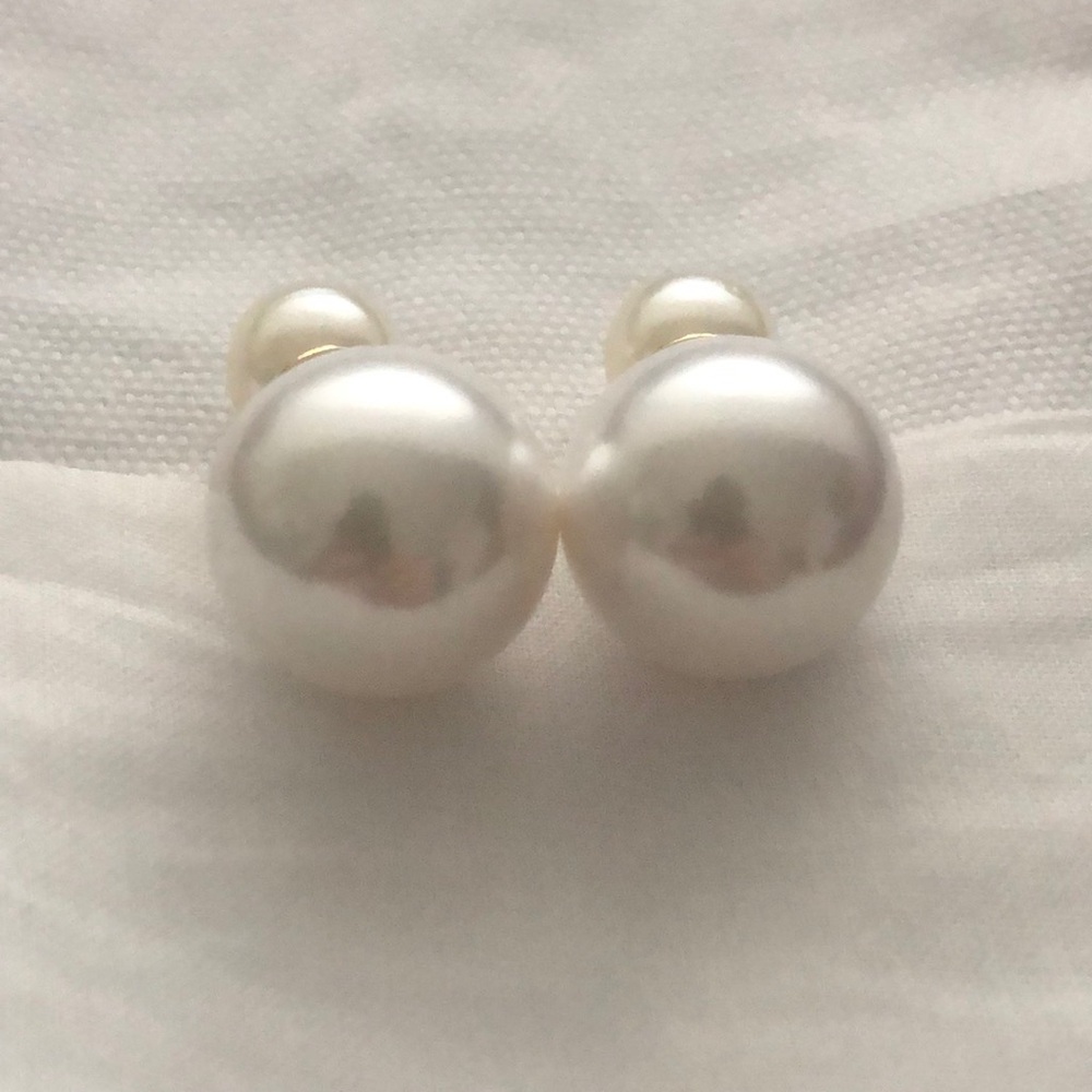 Dior Tribales Earrings Gold-Finish metal and white